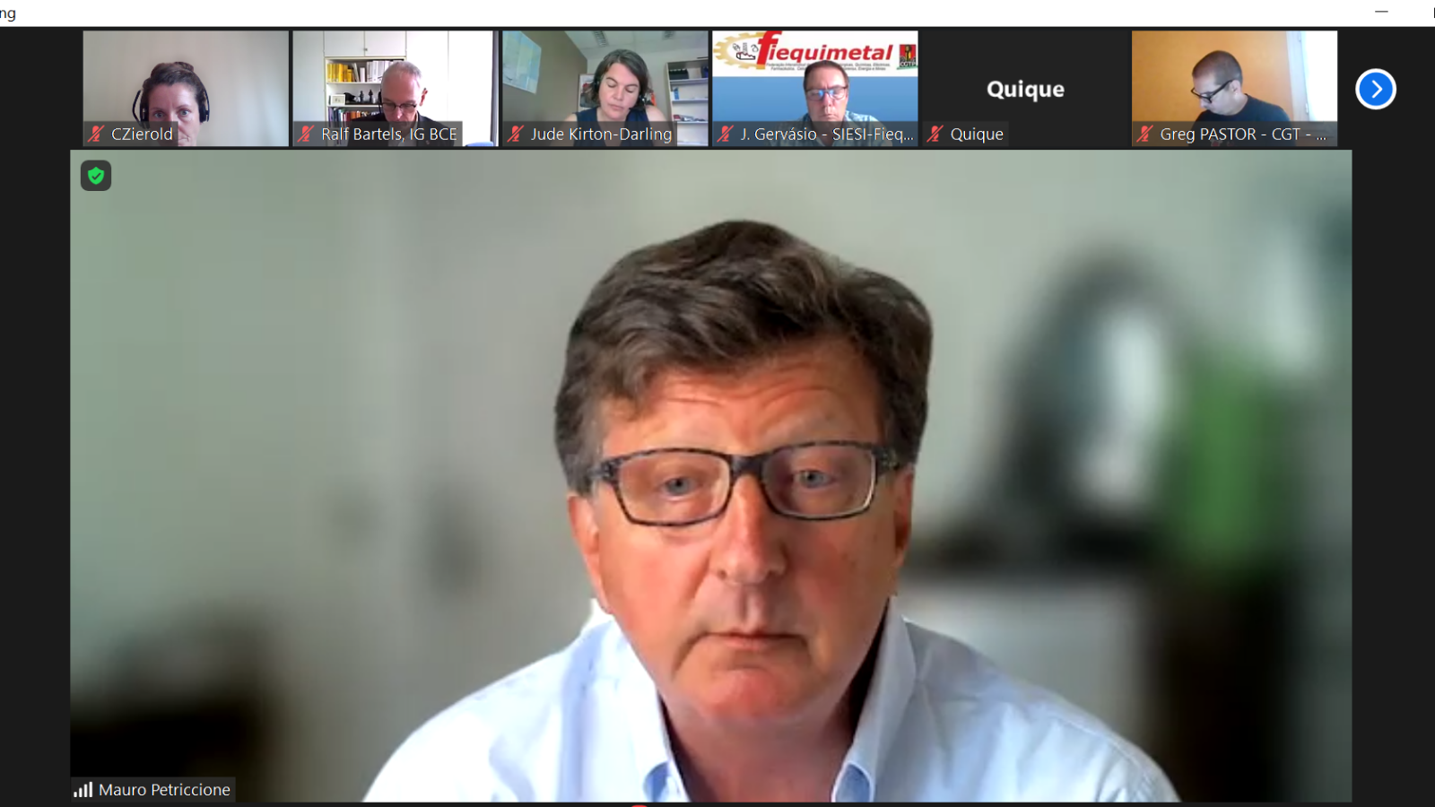 meeting of the industriAll Europe energy network